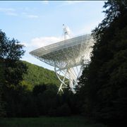 Picture Of Telescope Effelsberg In The German Landscape Eifel